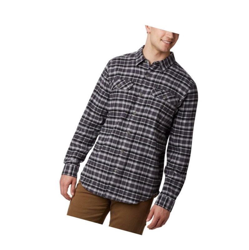 Columbia Flare Gun Stretch Flannel Gömlek Erkek Koyu Gri | 29871-NBVO