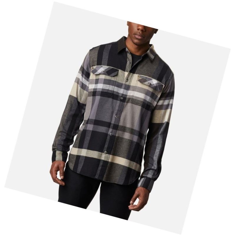 Columbia Flare Gun Stretch Flannel Gömlek Erkek Siyah | 12768-ZGET