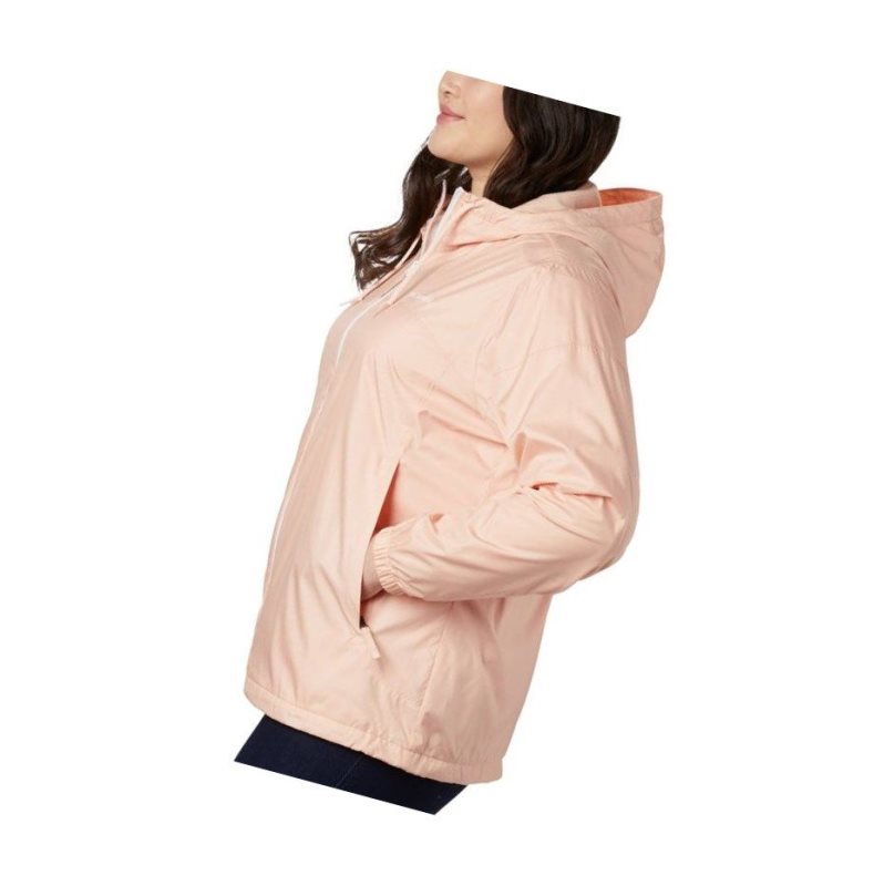 Columbia Flash Forward Lined Windbreaker Plus Size Mont Kadın Pembe | 14692-PYWV