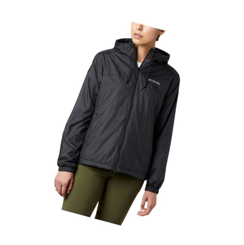 Columbia Flash Forward Lined Windbreaker Mont Kadın Siyah | 09427-DIUJ