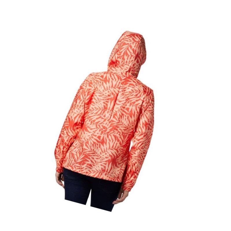Columbia Flash Forward Printed Windbreaker Mont Kadın Turuncu | 78390-CIEL