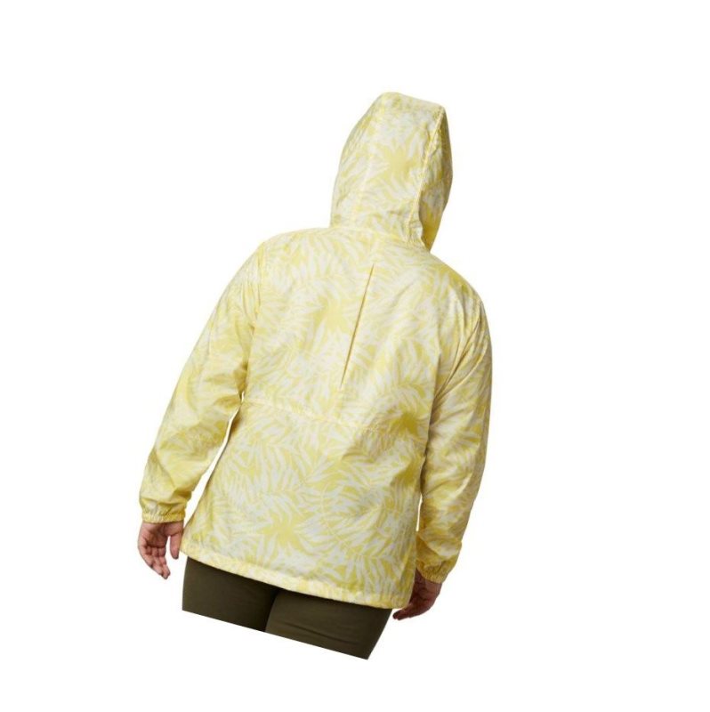 Columbia Flash Forward Printed Windbreaker Plus Size Mont Kadın Sarı | 72148-PXHK