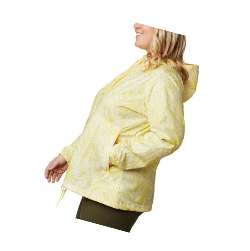 Columbia Flash Forward Printed Windbreaker Plus Size Mont Kadın Sarı | 72148-PXHK