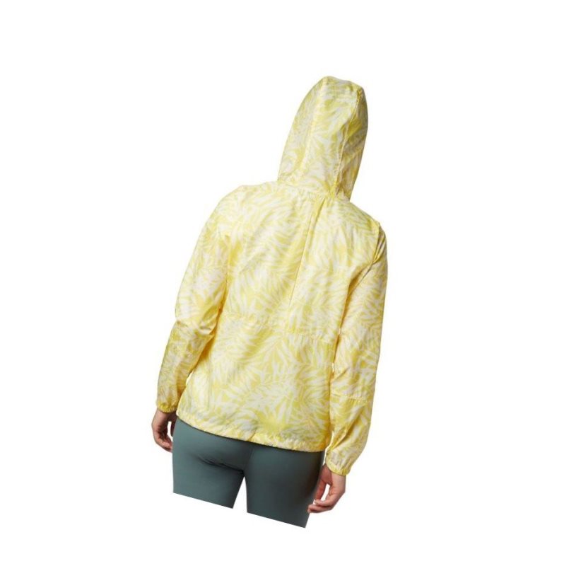 Columbia Flash Forward Printed Windbreaker Mont Kadın Sarı | 51078-YWAJ