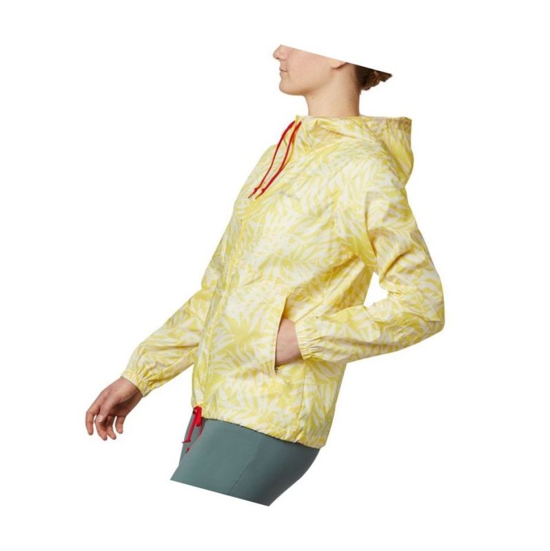 Columbia Flash Forward Printed Windbreaker Mont Kadın Sarı | 51078-YWAJ