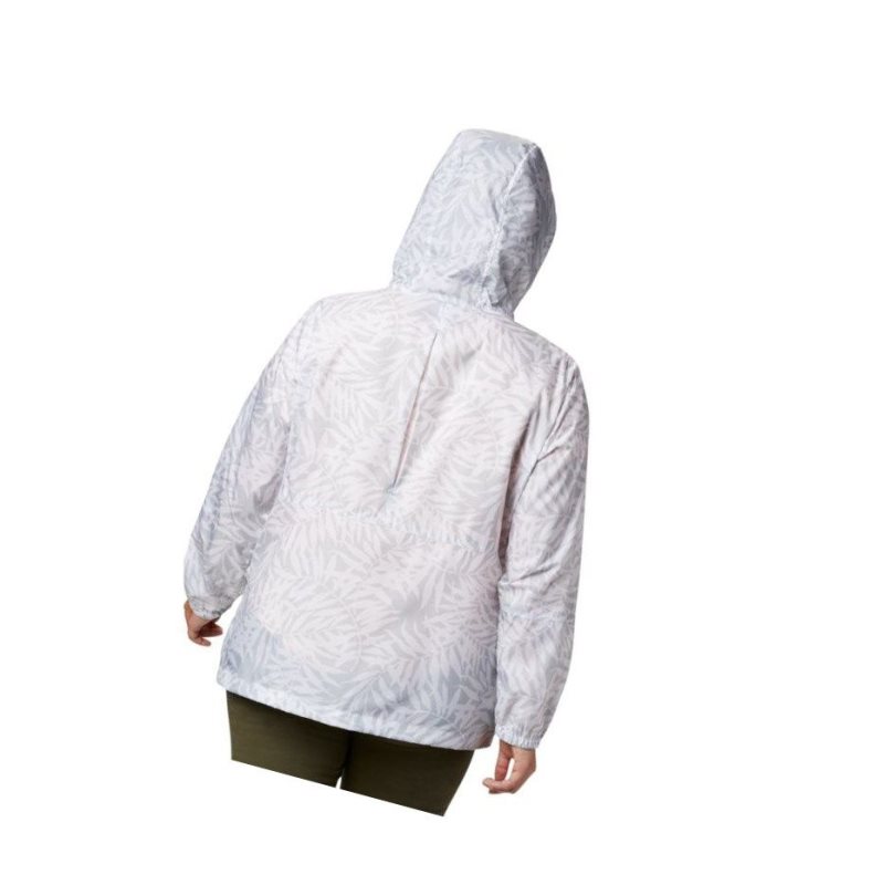 Columbia Flash Forward Printed Windbreaker Plus Size Mont Kadın Gri | 43160-ZBDC