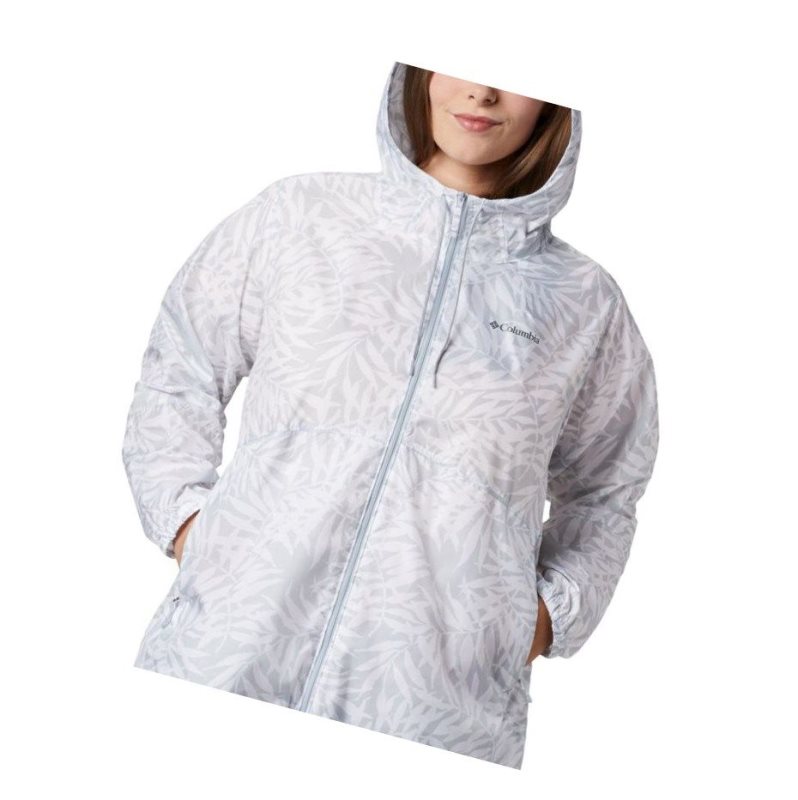 Columbia Flash Forward Printed Windbreaker Plus Size Mont Kadın Gri | 43160-ZBDC