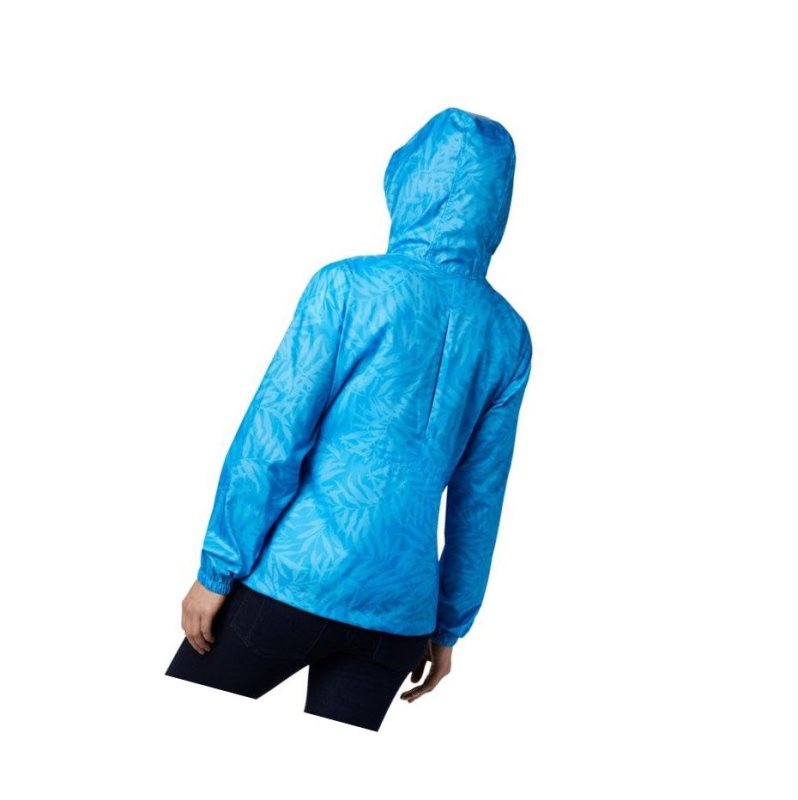 Columbia Flash Forward Printed Windbreaker Mont Kadın Mavi | 28130-VLBX