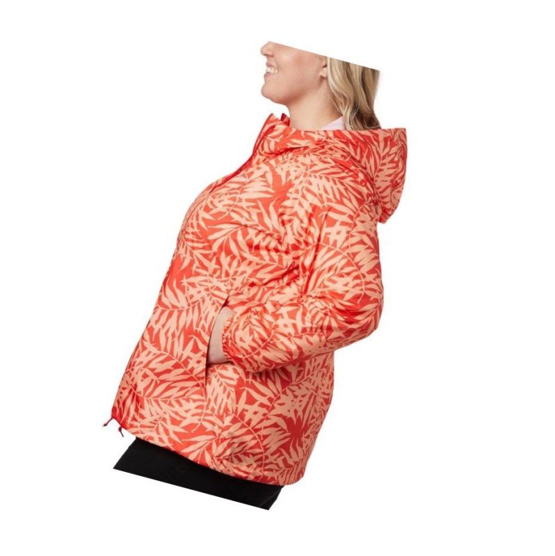 Columbia Flash Forward Printed Windbreaker Plus Size Mont Kadın Turuncu | 05397-UBHT