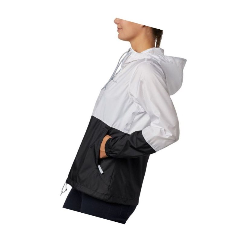 Columbia Flash Forward Windbreaker Mont Kadın Beyaz Siyah | 96108-KNPT