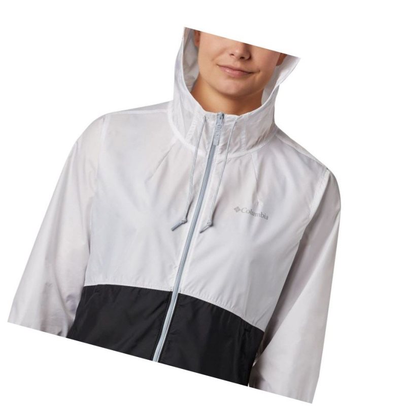Columbia Flash Forward Windbreaker Mont Kadın Beyaz Siyah | 96108-KNPT