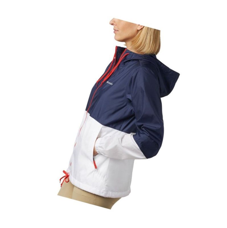 Columbia Flash Forward Windbreaker Mont Kadın Lacivert Beyaz | 45302-KGUV