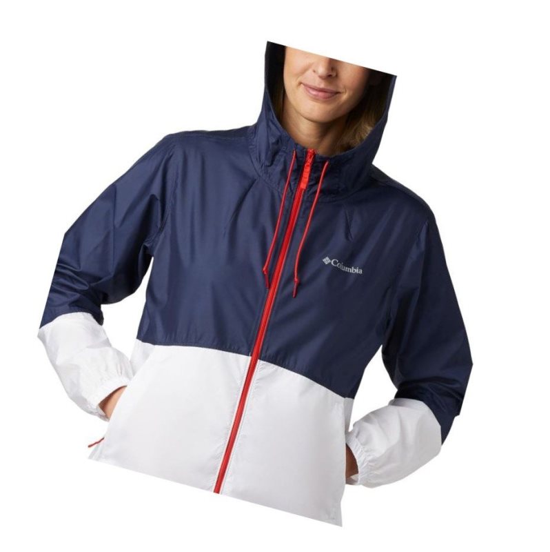 Columbia Flash Forward Windbreaker Mont Kadın Lacivert Beyaz | 45302-KGUV