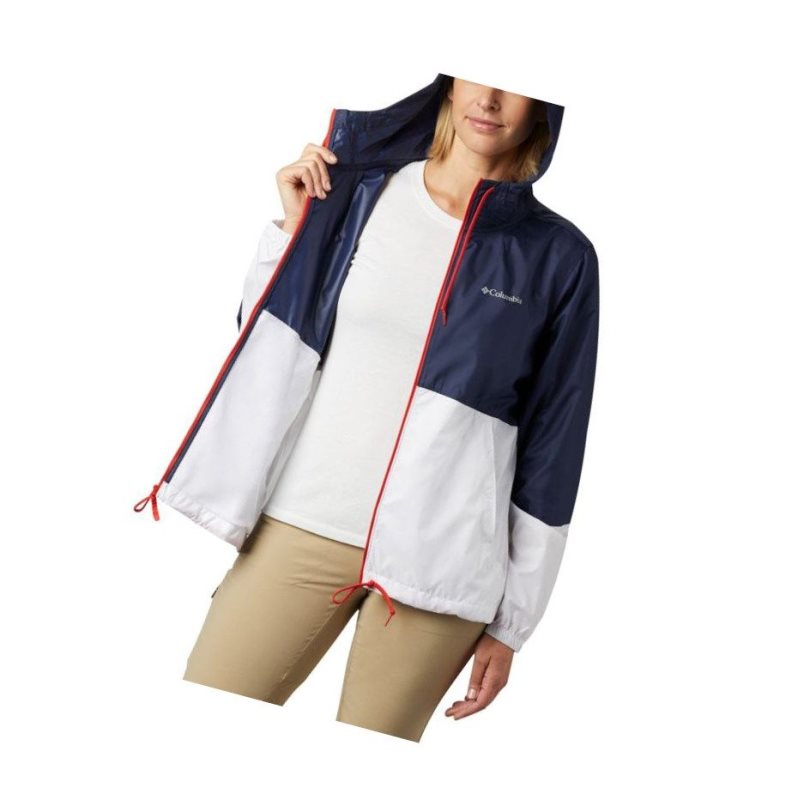 Columbia Flash Forward Windbreaker Mont Kadın Lacivert Beyaz | 45302-KGUV