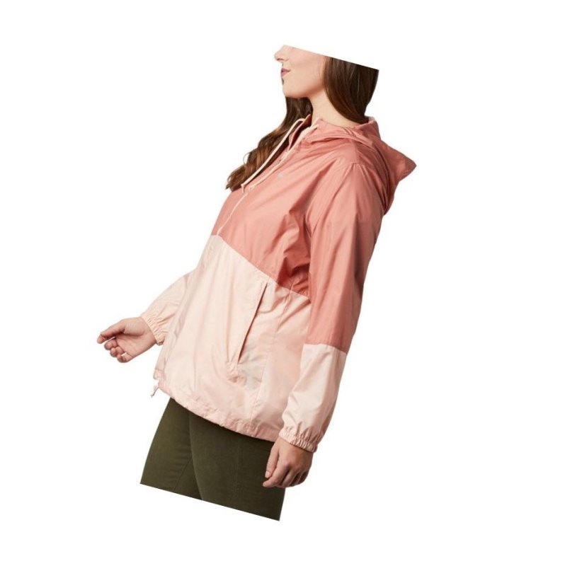 Columbia Flash Forward Windbreaker Plus Size Mont Kadın Pembe | 52168-LZBQ