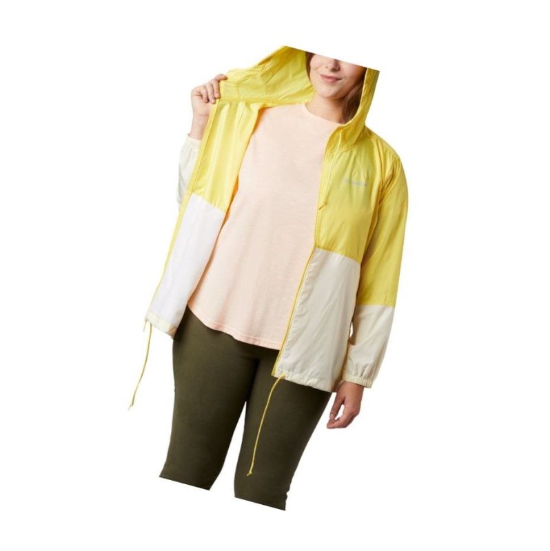 Columbia Flash Forward Windbreaker Plus Size Mont Kadın Sarı | 46083-KBXP