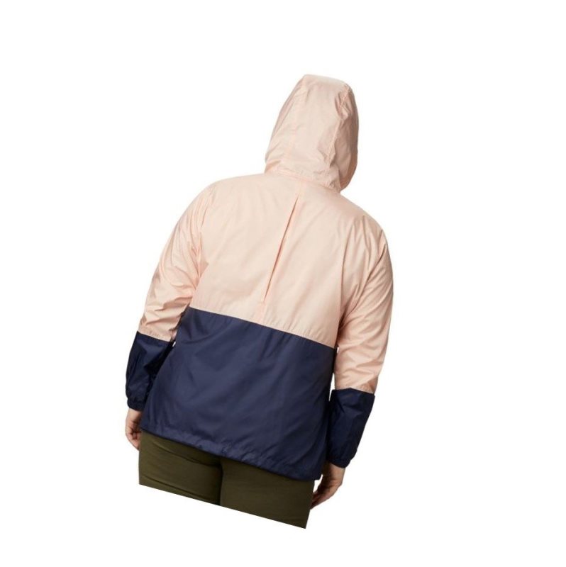 Columbia Flash Forward Windbreaker Plus Size Mont Kadın Lacivert | 31049-PDMB