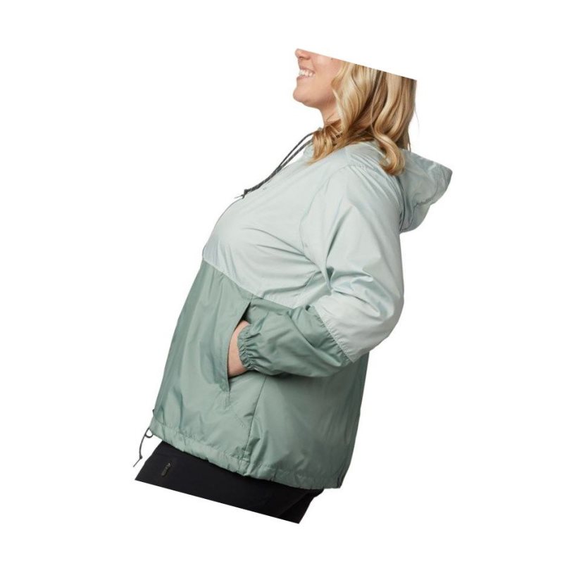 Columbia Flash Forward Windbreaker Plus Size Mont Kadın Yeşil | 13427-GTUD