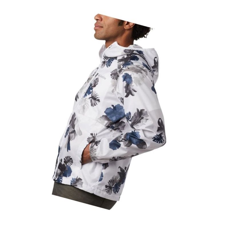 Columbia Flash Forward Windbreaker Print Mont Erkek Beyaz | 81620-RCNU
