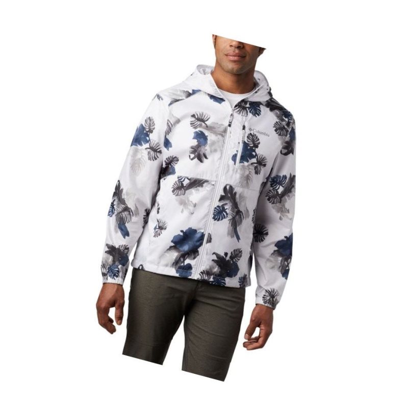 Columbia Flash Forward Windbreaker Print Mont Erkek Beyaz | 81620-RCNU