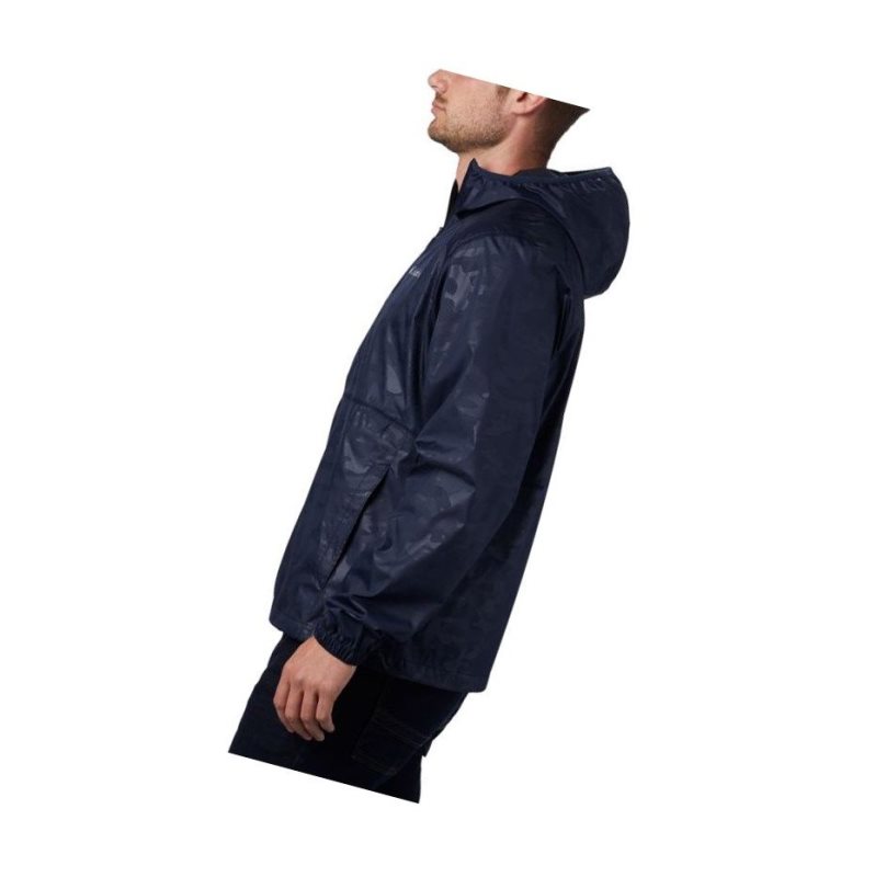 Columbia Flash Forward Windbreaker Print Mont Erkek Lacivert Camo | 80165-SQBP