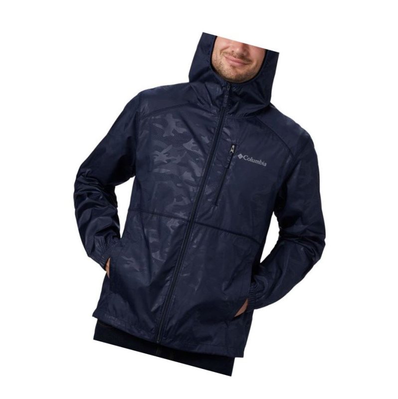 Columbia Flash Forward Windbreaker Print Mont Erkek Lacivert Camo | 80165-SQBP