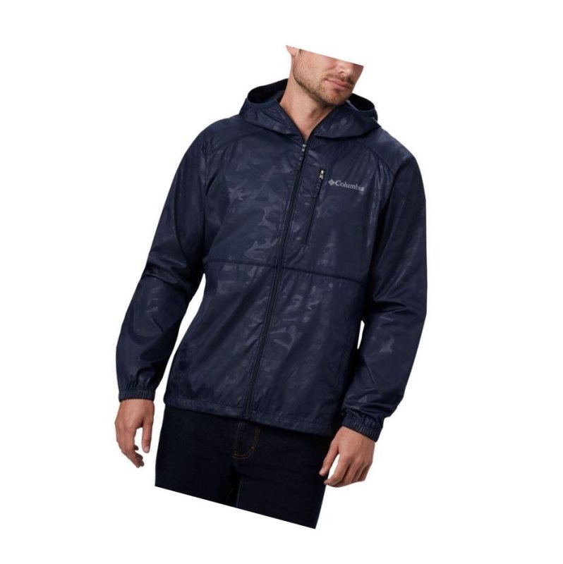 Columbia Flash Forward Windbreaker Print Mont Erkek Lacivert Camo | 80165-SQBP