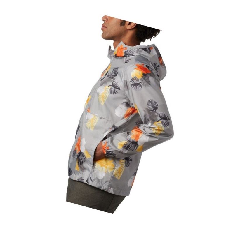 Columbia Flash Forward Windbreaker Print Mont Erkek Gri | 98765-FOBY