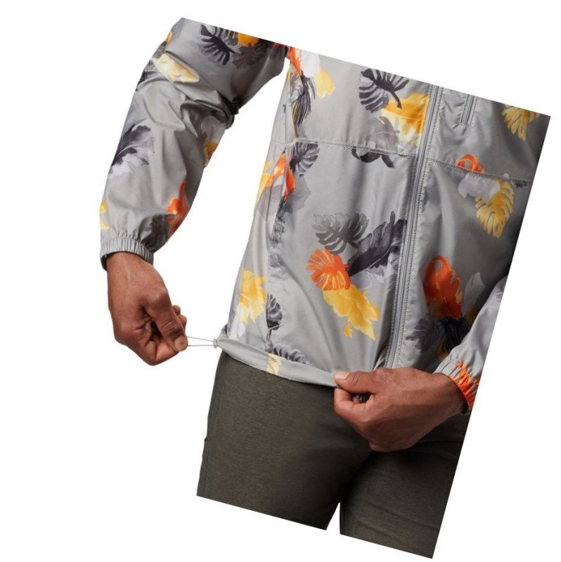 Columbia Flash Forward Windbreaker Print Mont Erkek Gri | 98765-FOBY