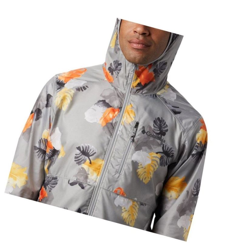 Columbia Flash Forward Windbreaker Print Mont Erkek Gri | 98765-FOBY