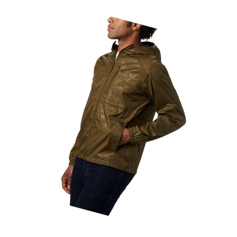Columbia Flash Forward Windbreaker Print Mont Erkek Zeytin Yeşili Camo | 47931-FZUH