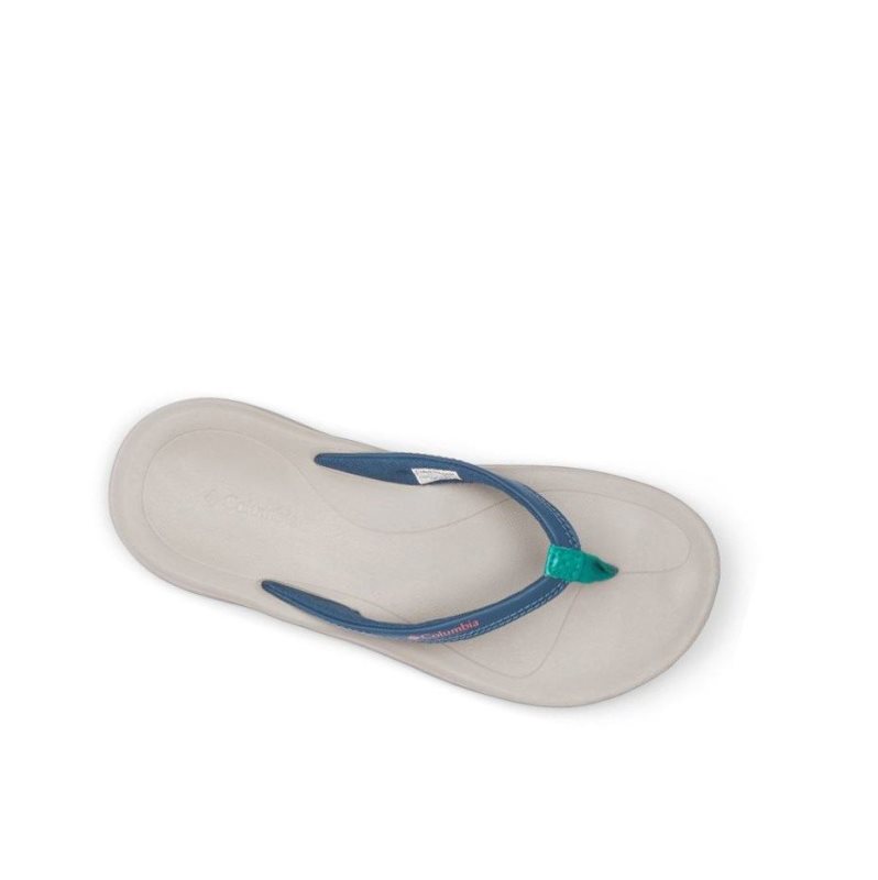 Columbia Flip Sandal Terlik Kadın Mavi Yeşil | 98423-XCQS
