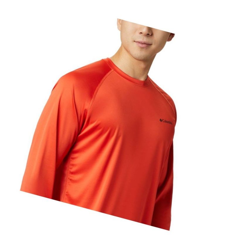 Columbia Fork Stream Long Sleeve Sweatshirt Erkek Beyaz | 30126-BXKN