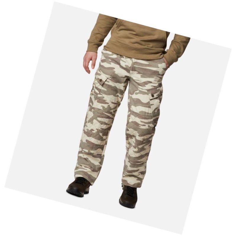 Columbia Gallatin Pantolon Erkek Beyaz Camo | 24387-RFQE