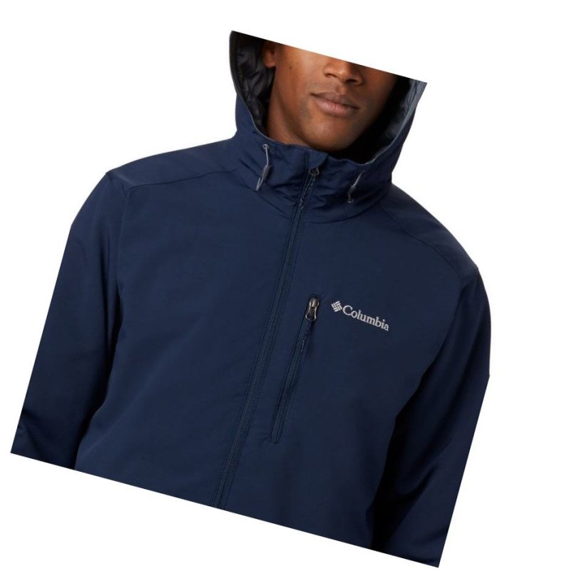 Columbia Gate Racer Softshell Mont Erkek Lacivert | 42375-DPTO