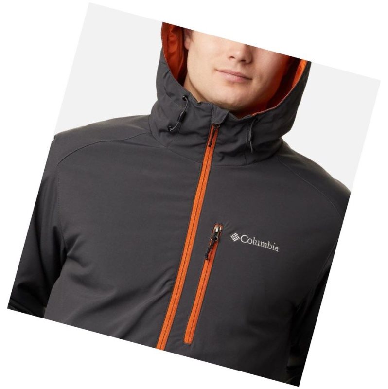 Columbia Gate Racer Softshell Mont Erkek Koyu Gri | 09572-VSUC