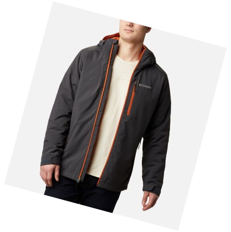 Columbia Gate Racer Softshell Mont Erkek Koyu Gri | 09572-VSUC