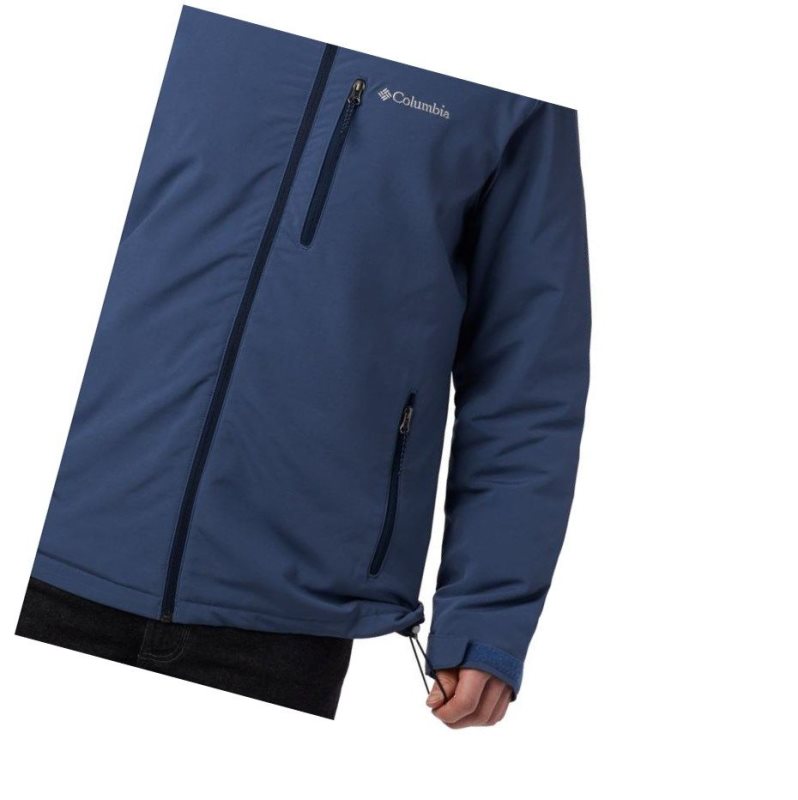 Columbia Gate Racer Softshell Mont Erkek Koyu Mavi | 06782-WPBH