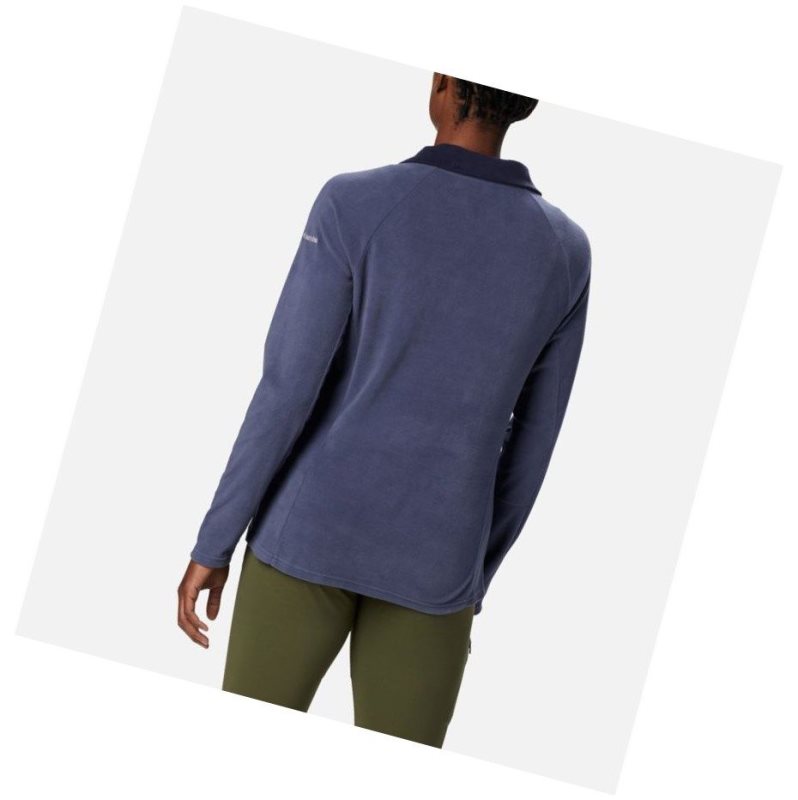 Columbia Glacial IV Half Zip Fleece Sweatshirt Kadın Lacivert | 71046-TRIF