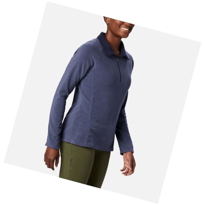 Columbia Glacial IV Half Zip Fleece Sweatshirt Kadın Lacivert | 71046-TRIF