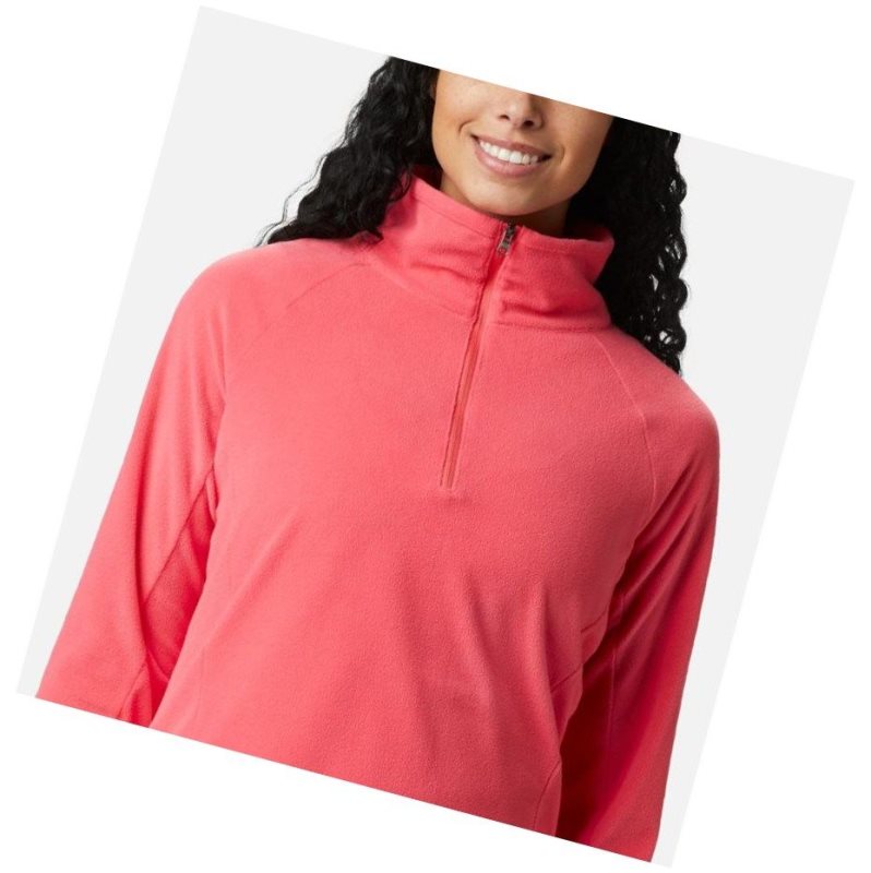 Columbia Glacial IV Half Zip Fleece Sweatshirt Kadın Açık Pembe | 70823-LPXB