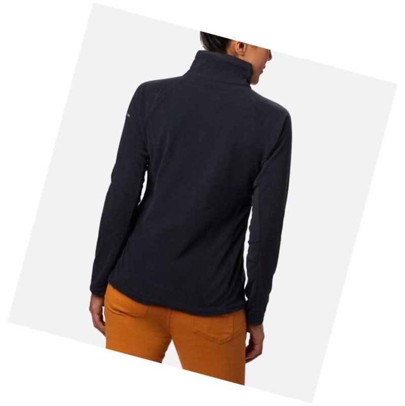 Columbia Glacial IV Half Zip Fleece Sweatshirt Kadın Siyah | 94620-VINP
