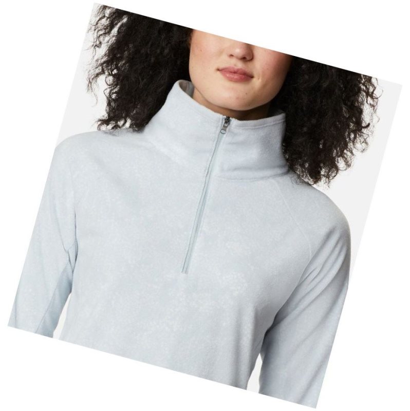 Columbia Glacial IV Print Half Zip Sweatshirt Kadın Gri | 97640-YILP