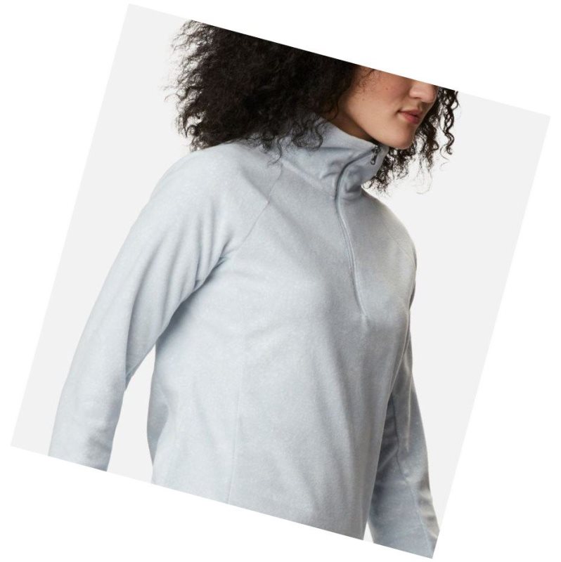 Columbia Glacial IV Print Half Zip Sweatshirt Kadın Gri | 97640-YILP
