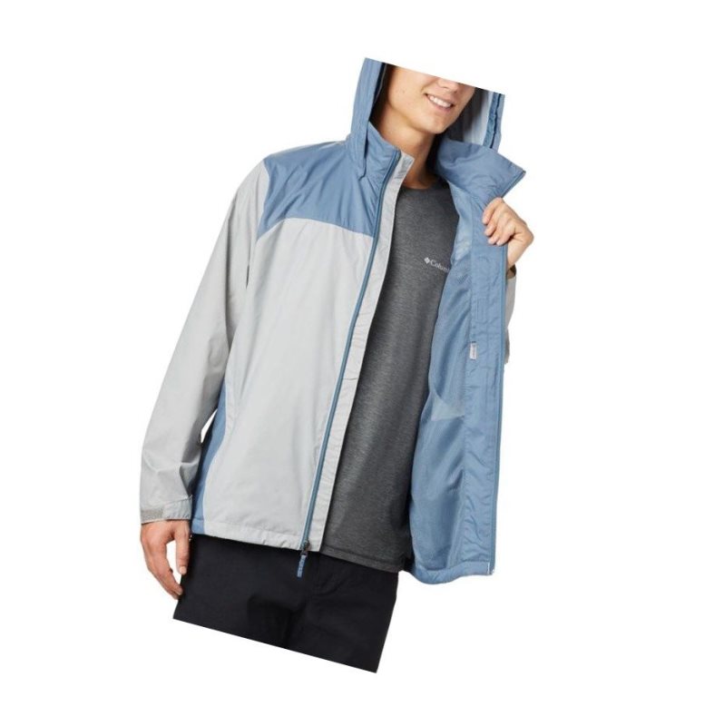 Columbia Glennaker Lake Rain Mont Erkek Gri Mavi | 48792-FAQK