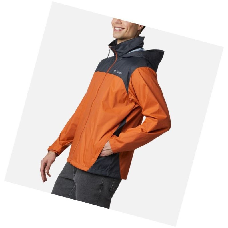 Columbia Glennaker Lake Rain Tall Mont Erkek Koyu Gri | 98023-JMIA