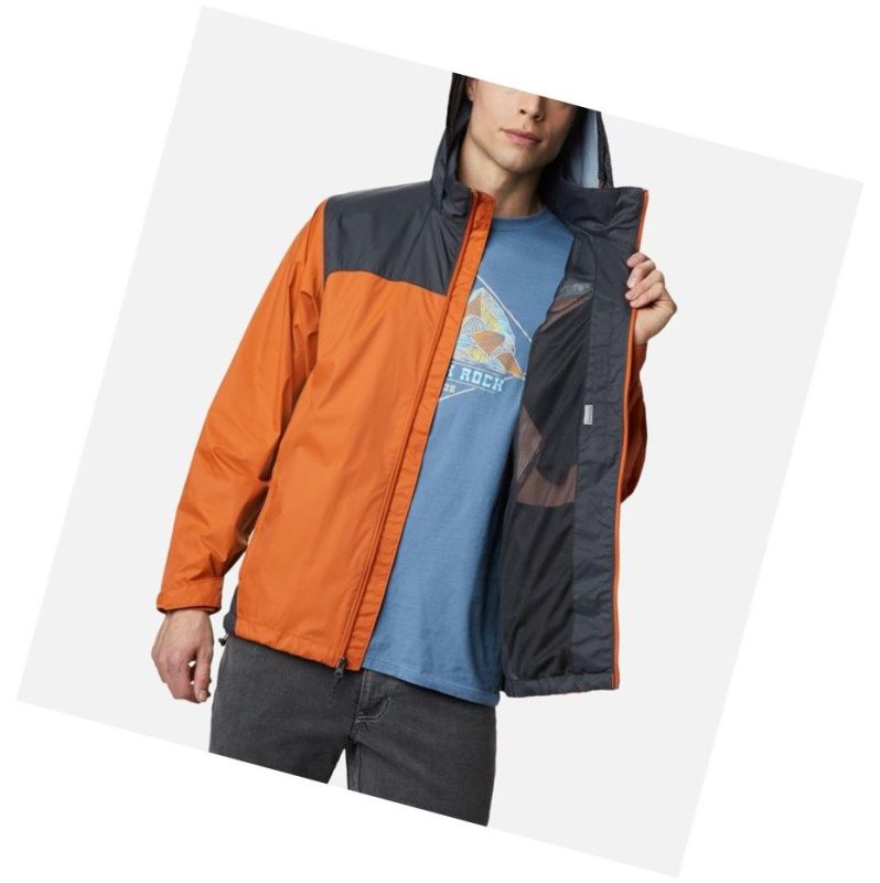 Columbia Glennaker Lake Rain Tall Mont Erkek Koyu Gri | 98023-JMIA