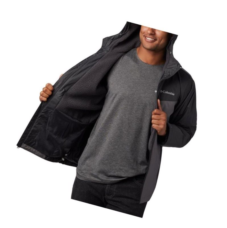 Columbia Glennaker Sherpa Lined Mont Erkek Koyu Gri | 83925-JRLN