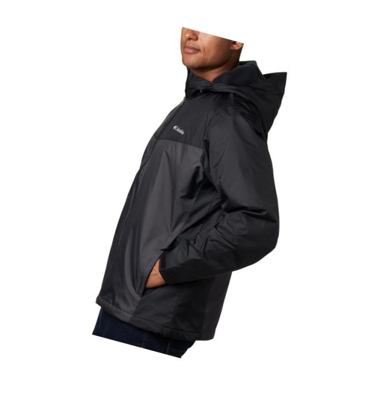 Columbia Glennaker Sherpa Lined Mont Erkek Siyah Koyu Gri | 52710-WKPA