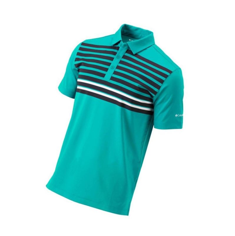 Columbia Golf Omni-Wick Energy Polo Gömlek Erkek Mavi | 08173-SKAX